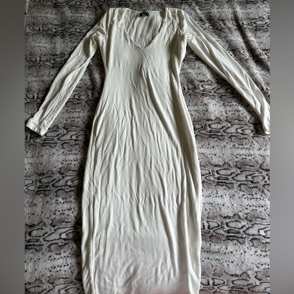 Naked wardrobe, white dress